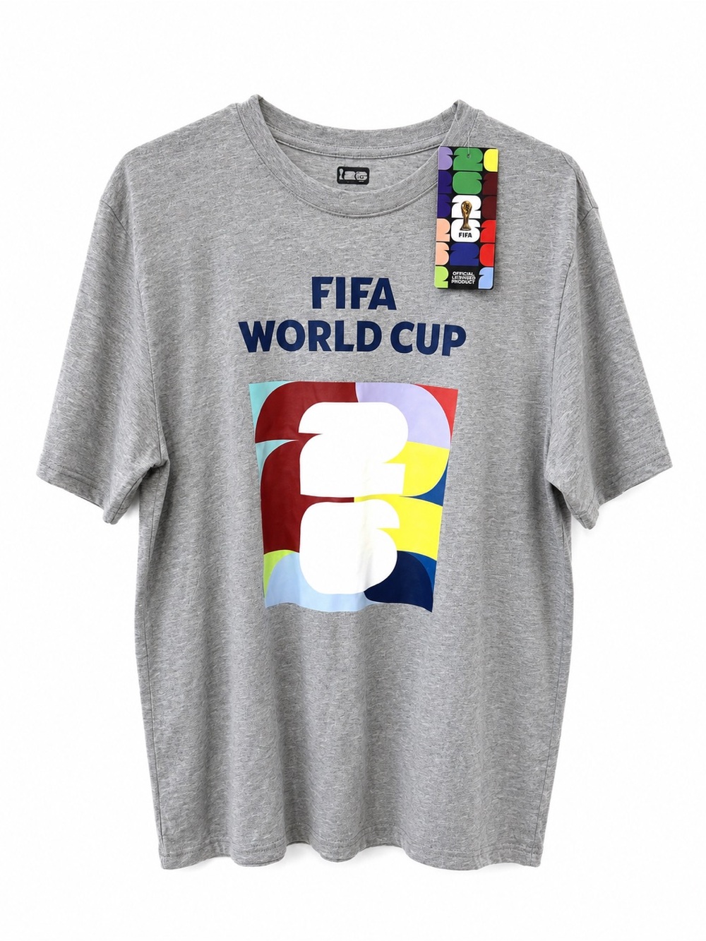 FIFA World Cup 26 Gray Graphic Tee XL NWT Official Soccer Shirt